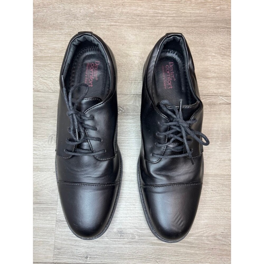 Dexter Comfort Men’s Black Lace Up Dress Shoes Size 12 Memory Foam